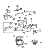 5166535AA - Air Conditioning &amp; Heater: Blower Motor Housing for Mopar Image