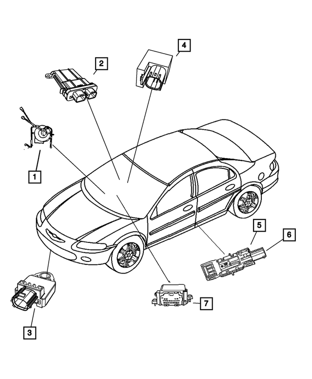 56054853AE - : Occupant Restraint Module for Mopar Image