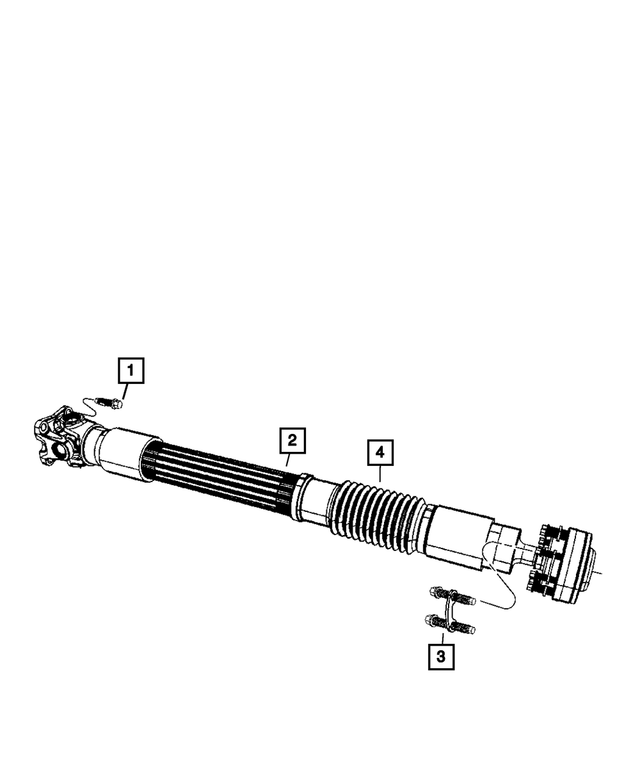 52853323AD - Front Axle; Dana 186 MM; Differential and Drive Line: Drive Shaft for Mopar Image