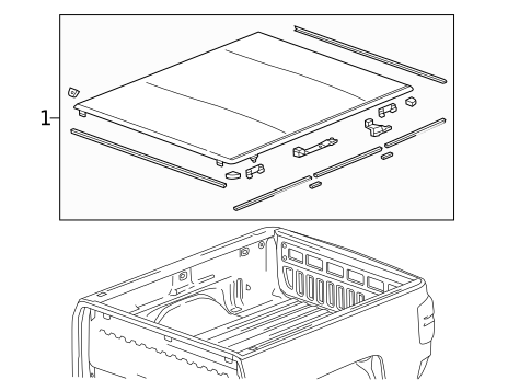 Exterior Trim - Pick UP Box for 2021 Chevrolet Silverado 1500 #11