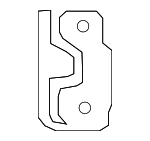 95880923700GRV - Body: Striker Plate for Porsche: Cayenne Image