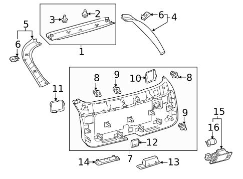 Interior Trim for 2016 Lexus RX450h #0