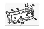 647800E090C1 - Body: Lower Gate Trim for Lexus: RX350, RX450h Image
