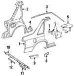 5242127 - Body: Inner Panel for Mopar Image