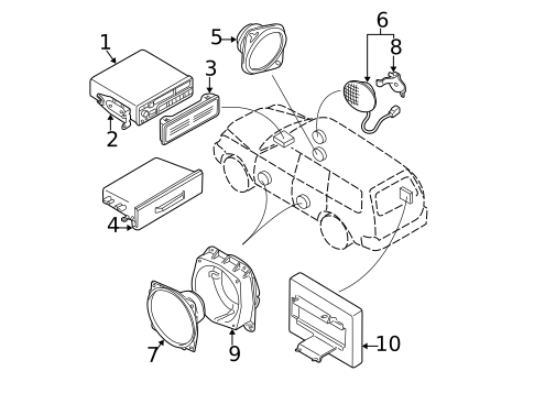 Sound System for 2002 Mitsubishi Montero Sport #0