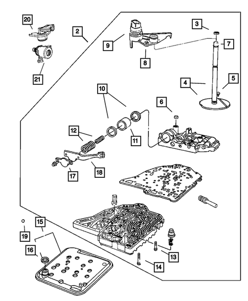 Valve Body for 2007 Chrysler PT Cruiser #1