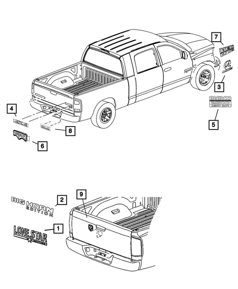 Nameplates for 2010 Dodge Ram 2500 #0