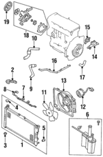 FS051517ZB - : Engine Coolant Outlet Flange for Mazda: 626, MX-6 Image