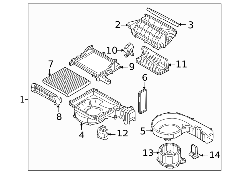 Blower Motor & Fan for 2010 Hyundai Santa Fe #0