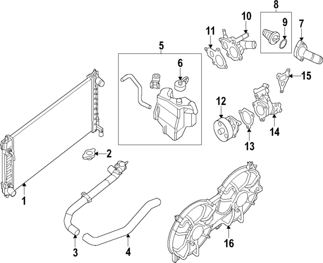 21410ZN50A - : Radiator for Nissan Image
