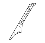 90669288007J69 - Body: Windshield Pillar Trim for MB Vans Image