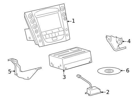 Navigation System Components for 2011 Lexus GS450h #0