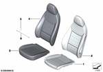 52107118409 - Seats: Basic Seat Upholstery for BMW: Z4 28i, Z4 30i, Z4 35i, Z4 35is Image image
