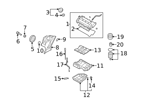 Engine Parts for 2009 Hyundai Santa Fe #0