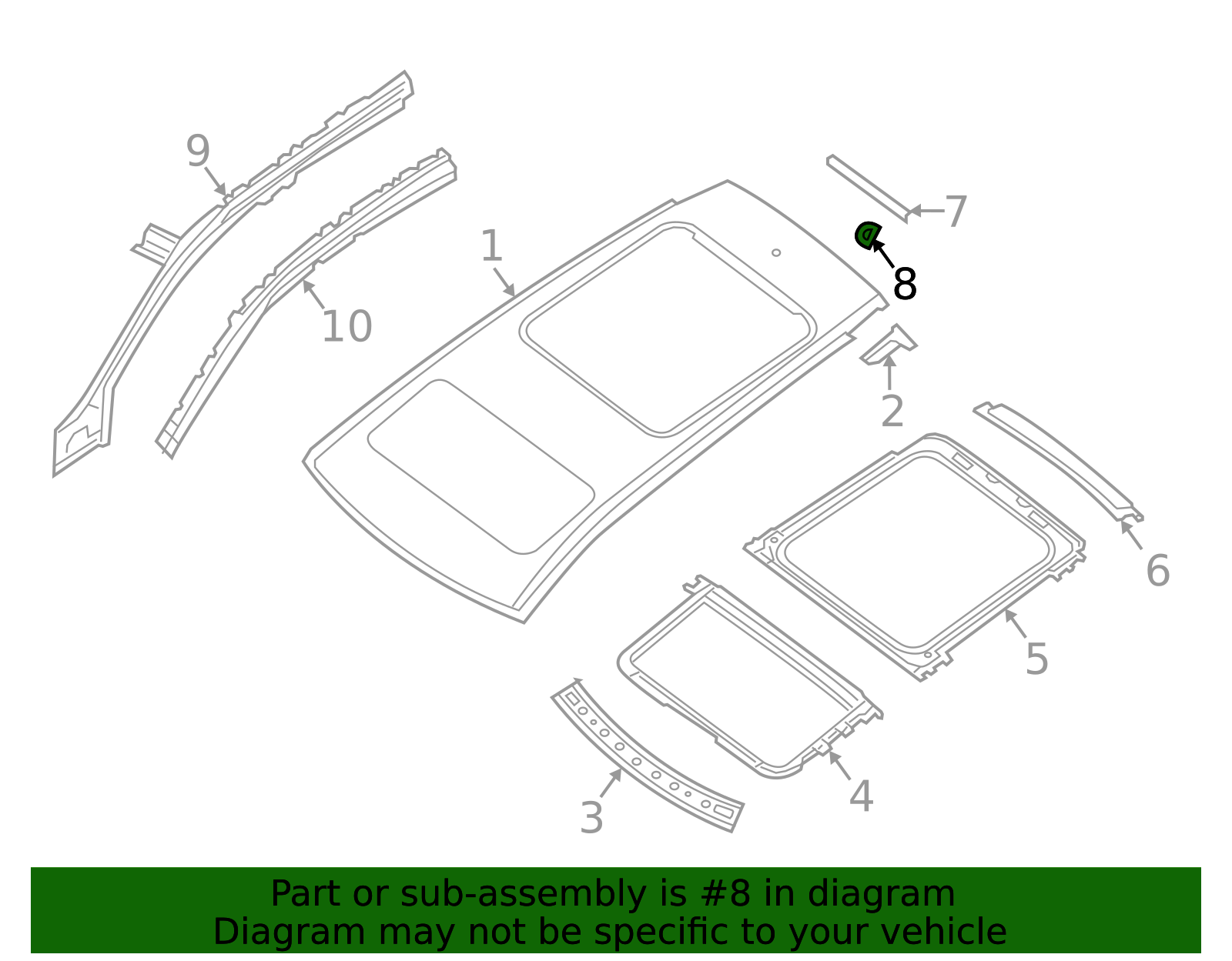 2013-2025 Nissan Upper Seal Grommet 76848-7S200 | Nucar Nissan North ...
