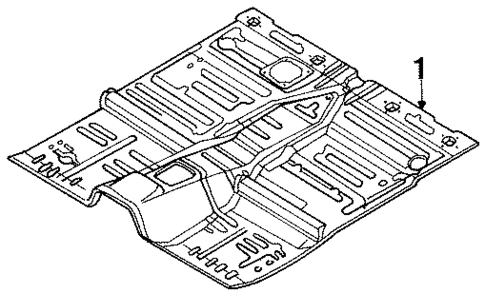 Floor for 1994 Mazda MPV #0