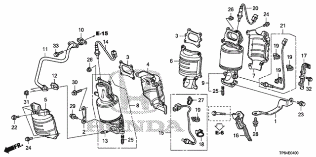 Converter (V6) for 2012 Honda Crosstour #0