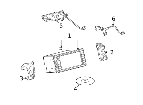 Navigation System Components for 2009 Toyota Matrix #0