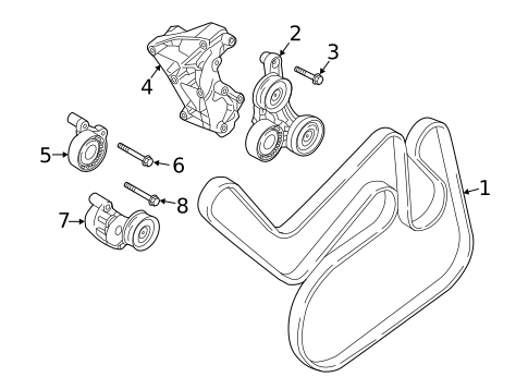 Belts & Pulleys for 2018 Volvo XC90 #0