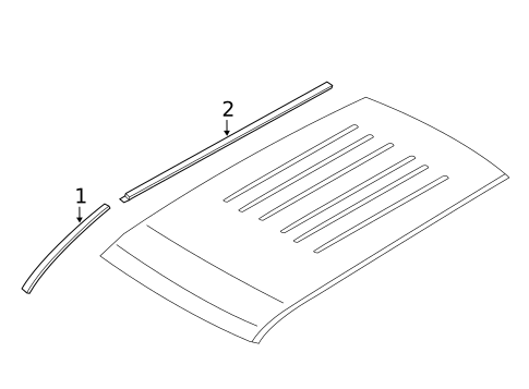 Exterior Trim - Roof for 2010 Jeep Liberty #0