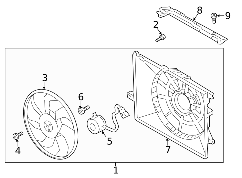 Cooling Fan for 2017 Hyundai Santa Fe Sport #0