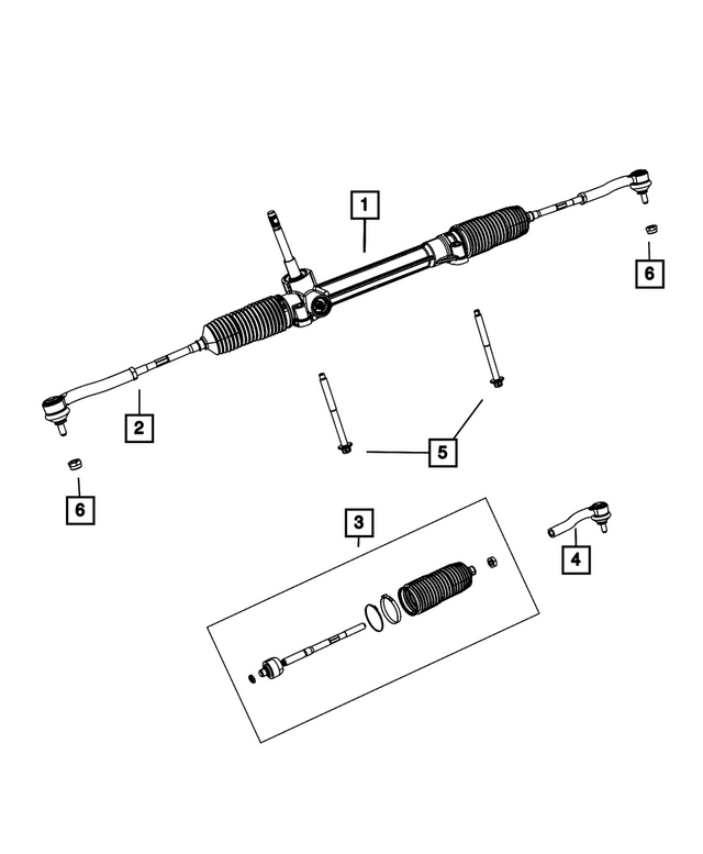 5154439AB - Steering: Rack And Pinion Gear, Remanufactured for Mopar Image