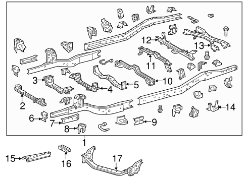 Frame & Components for 2016 Toyota Tacoma | American Toyota