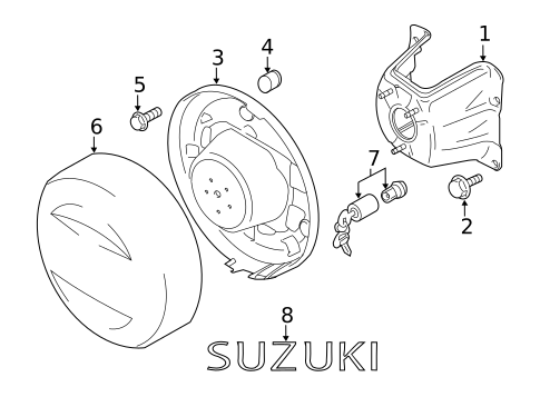 Spare Tire & Wheel for 2006 Suzuki Grand Vitara #0