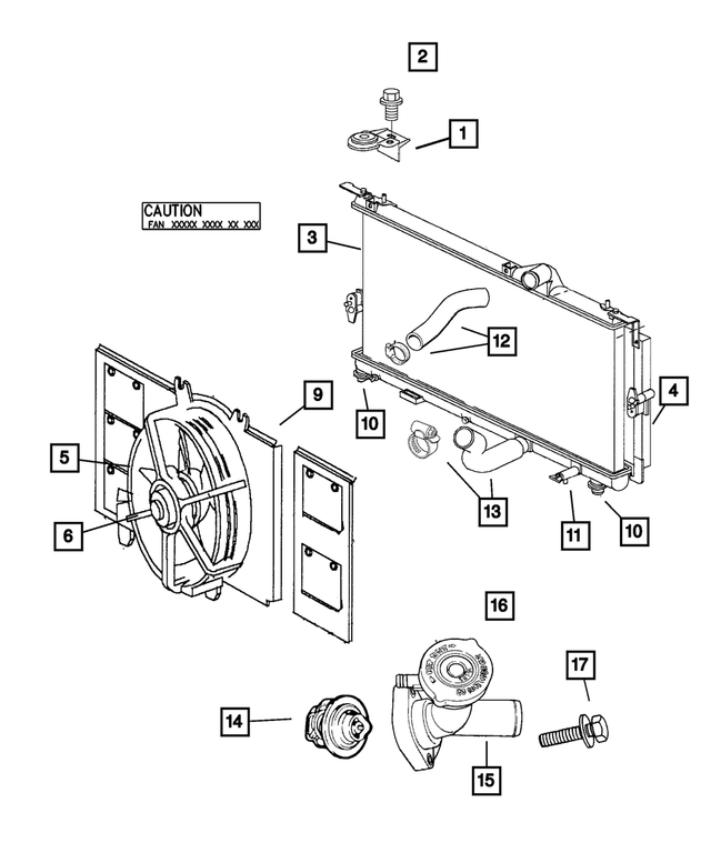 5278033AE - : Radiator Outlet Hose And Clamp for Mopar Image