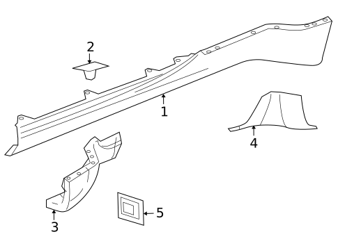 Exterior Trim - Pillars for 2005 Chevrolet SSR #0