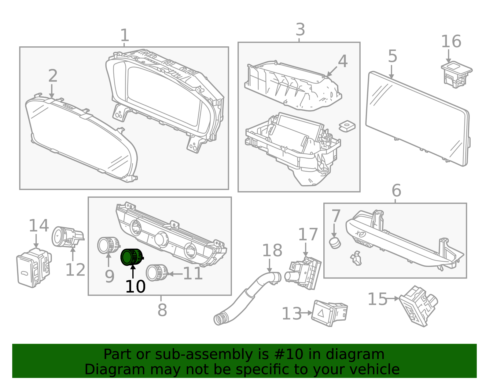 2023-2026 Honda Knob 79626-3W0-A01ZA | OEM Parts Online
