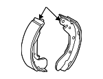 96473229 - Brakes: Brake Shoes for Chevrolet: Aveo, Aveo5 Image