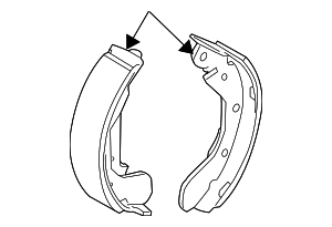 96473229 - Brakes: Brake Shoes for Chevrolet: Aveo, Aveo5 Image