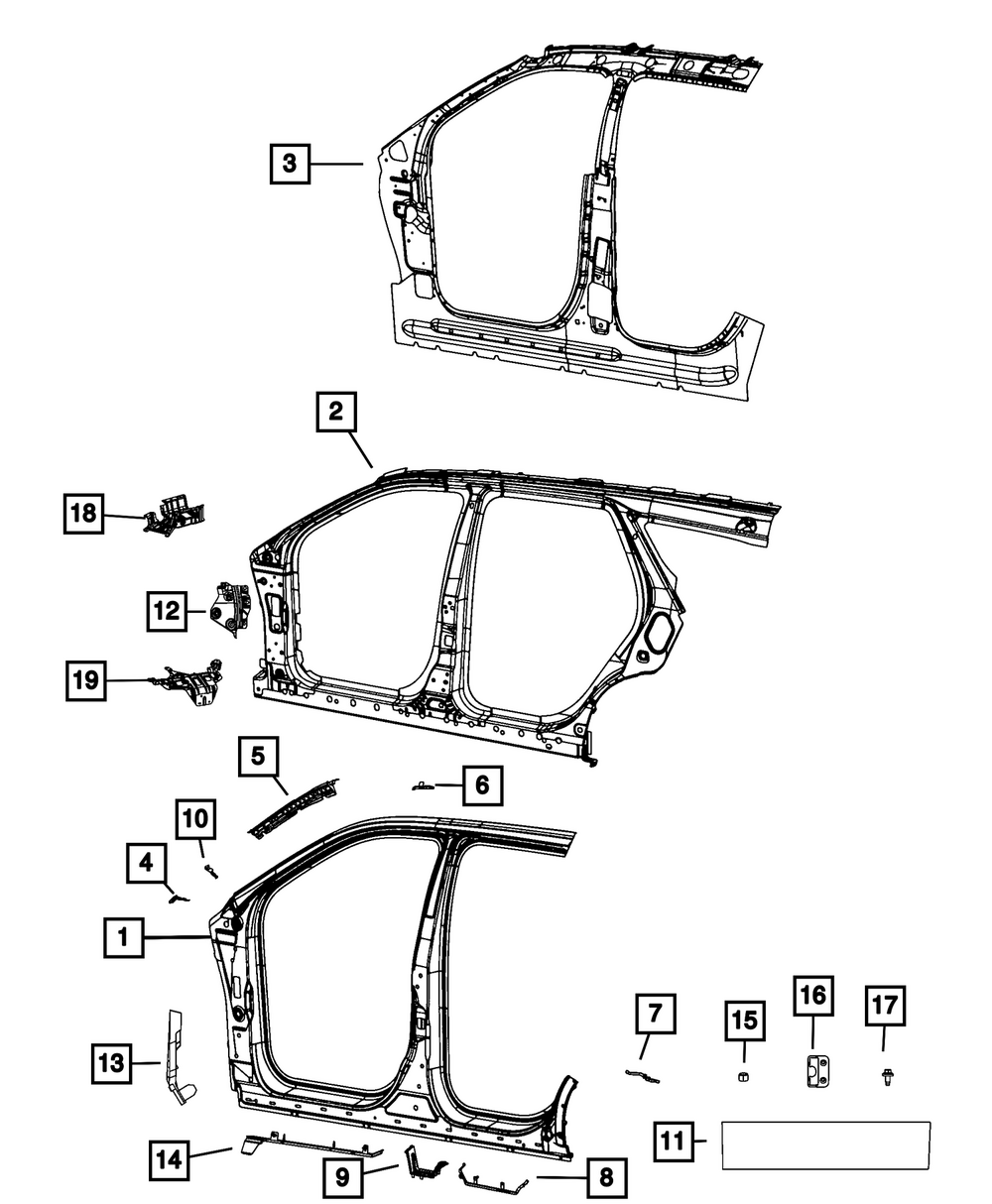 2022-2025 Jeep Grand Cherokee Body Side Aperture Outer Panel