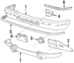 F57Z17757AA - Body: Bumper for Ford Image image