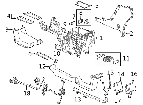 Center Console for 2023 GMC Terrain #1