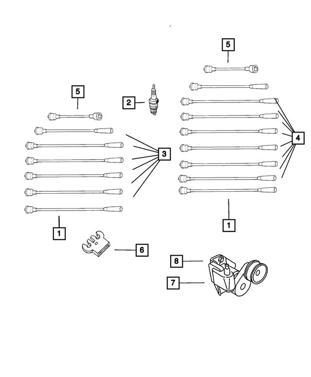 56028256AB - : Ignition Cable for Mopar Image