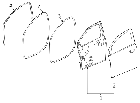 Door & Components for 2019 Chevrolet Spark #1