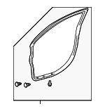 19184151 - Body: Door Weather-strip for Pontiac: Vibe Image