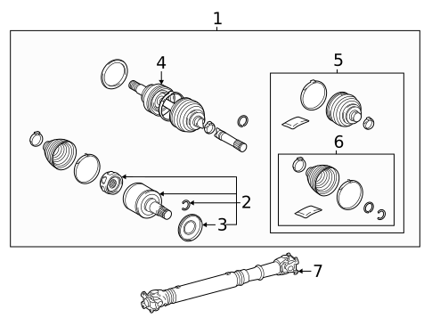 Axle Shaft for 2023 Lexus LX600 #0