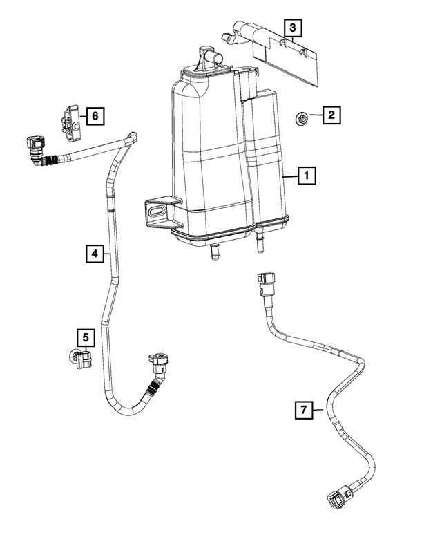 « 68134717AA – Emission Controls : Canalisation De Carburant Agrafe pour Mopar Image »