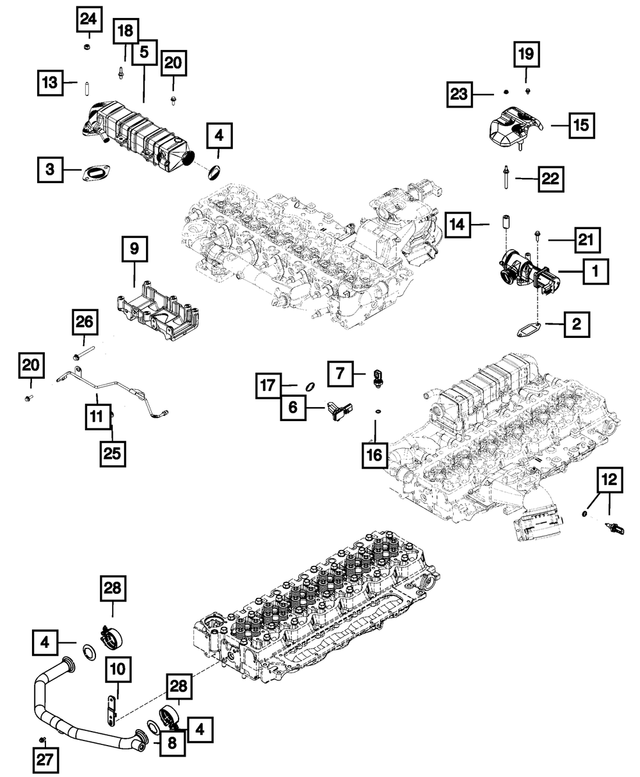 « 68029037AA –  : Support, Ecran Thermique pour Mopar Image »