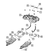 68352636AA - Fuel and Accelerator Pedal: Fuel Tank Pad for Mopar Image