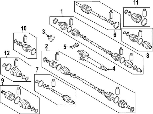 49501CW100 - : Axle Assembly for Kia Image