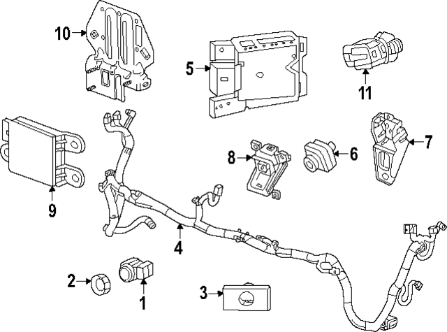 85698872 - Body: Radar Sensor for GM Image