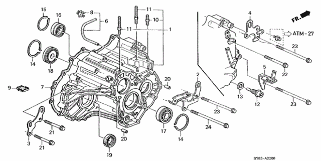 AT Transmission Housing (3) for 1998 Acura CL #0