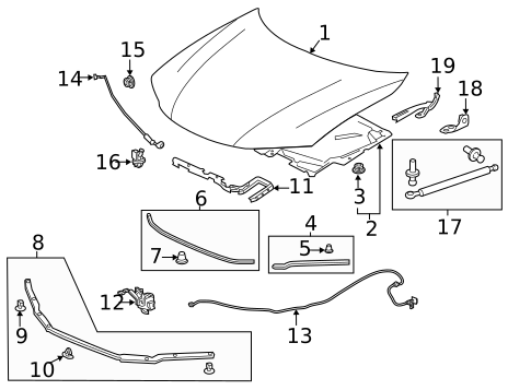 Door & Components for 2014 Honda Accord #3