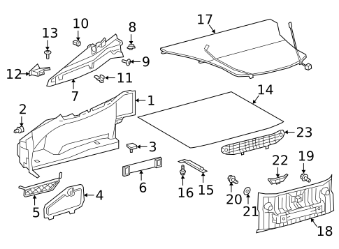 Interior Trim - Rear Body for 2023 Toyota GR Supra #0