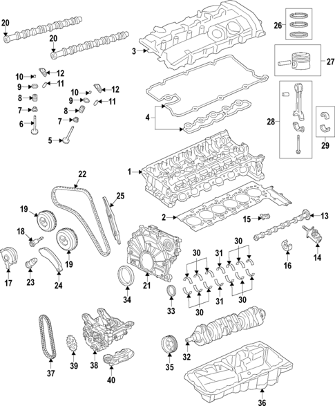 Engine for 2022 BMW 430i Gran Coupe #1
