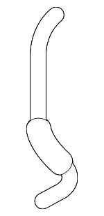 165730H020 - Cooling System: Radiator Hose for Toyota: Corolla, Matrix Image